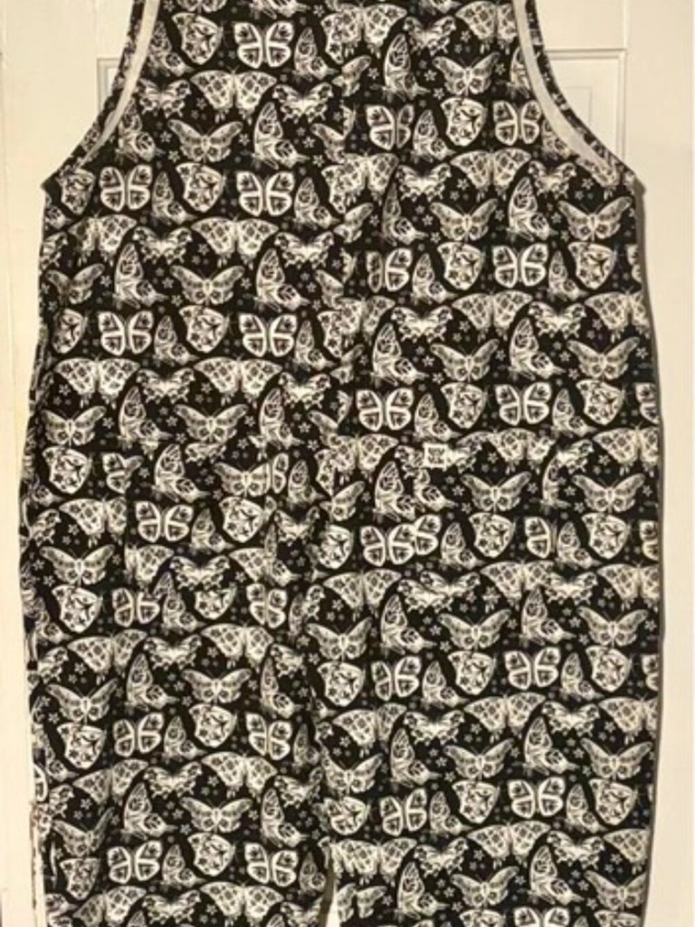 Lucy & Yak Ara Dungarees Black & White Butterfly Print UK26/US22 NWT - Picture 6 of 7